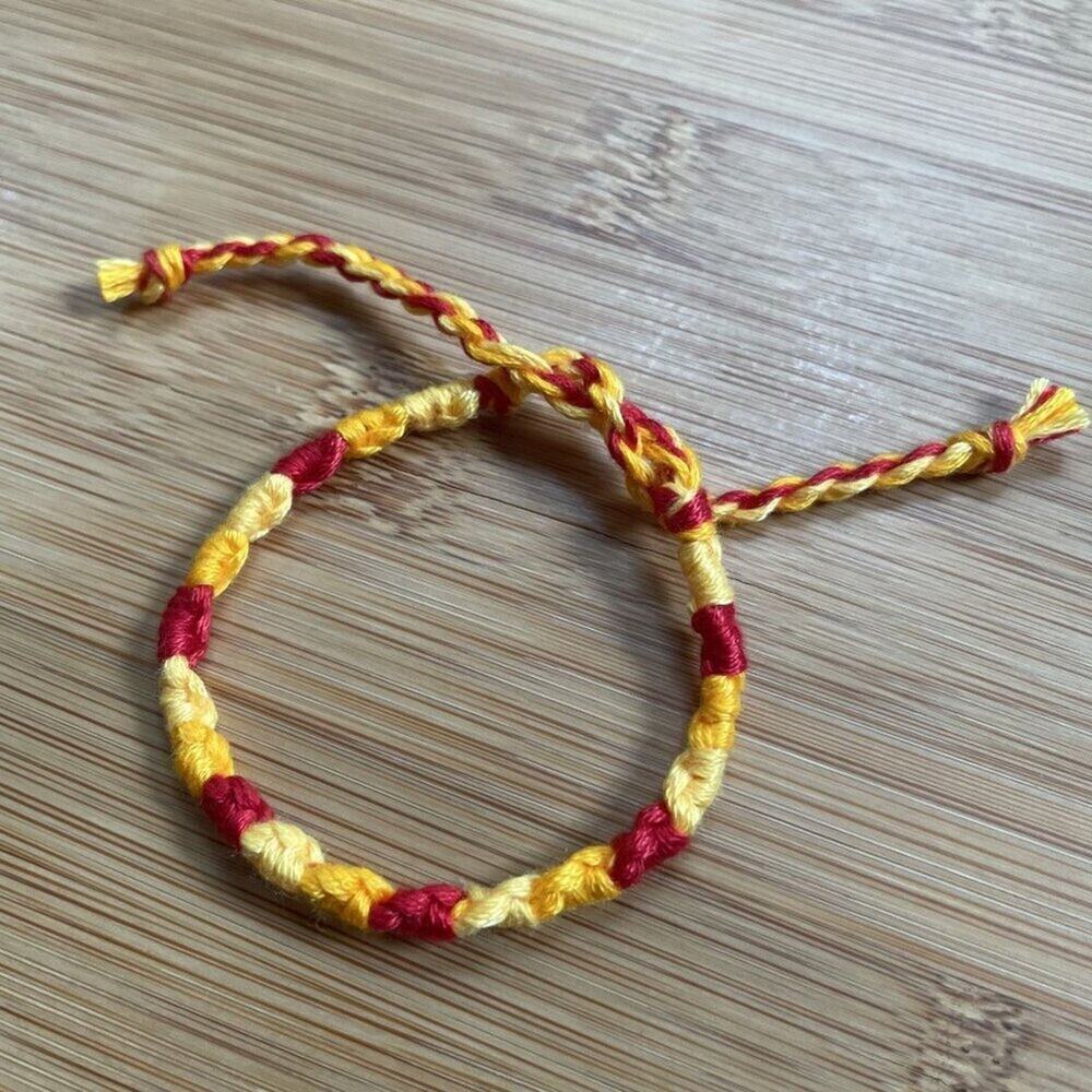 Jocelyn Bracelet, anklet, trendy, comfortable, tie, embroidery thread, woven, gi